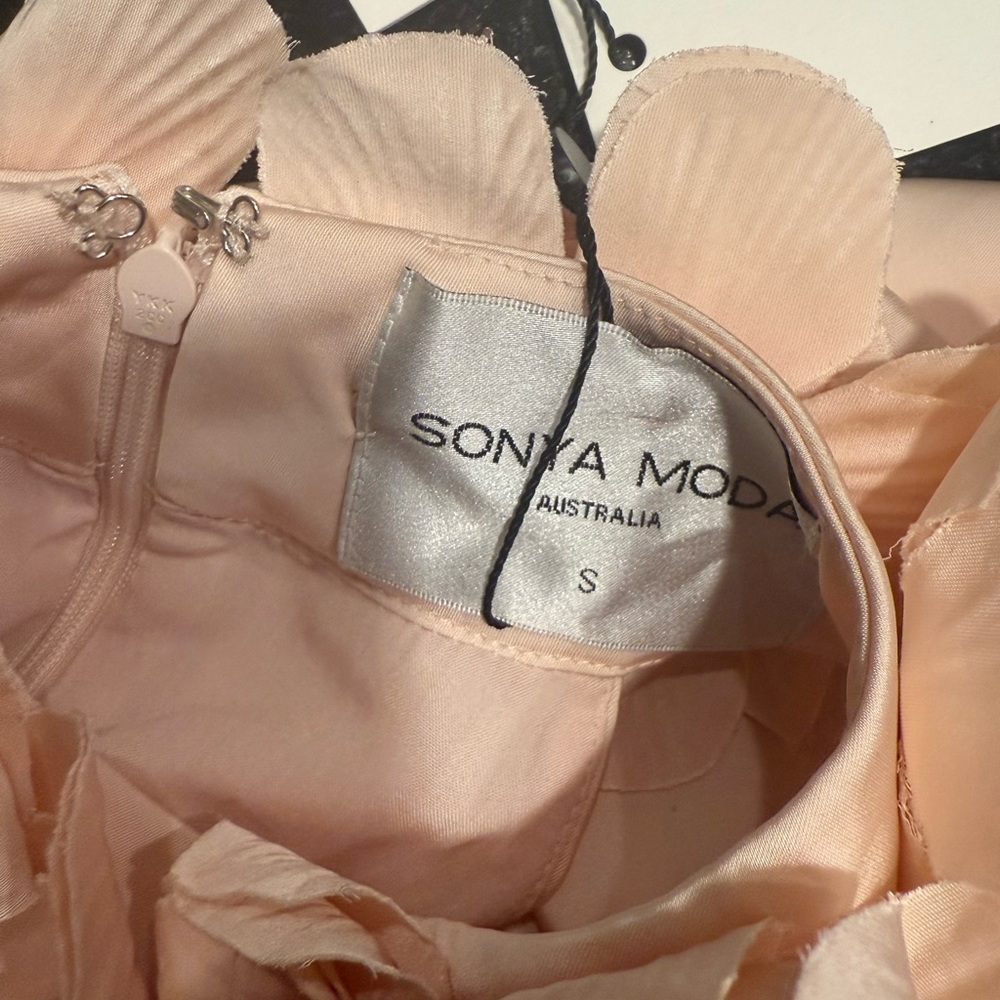 Sonya Moda Noelle gown Maxi Dress in Rose Wedding Guest Cocktail size S NWT - Picture 10 of 10